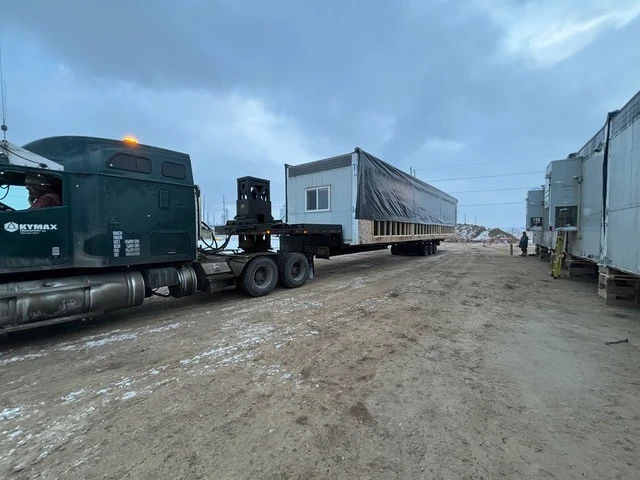 transporting a modular unit in Alberta