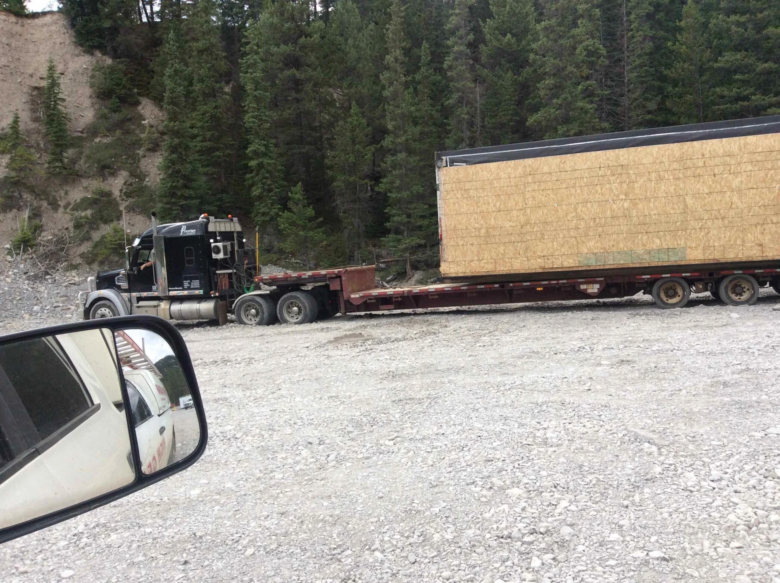 installation of modular units in Canmore, Alberta
