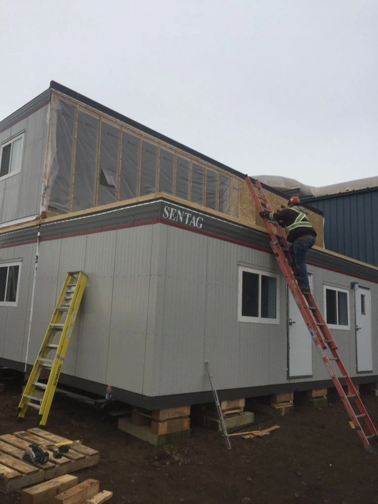 building a two storey modular structure in Alberta